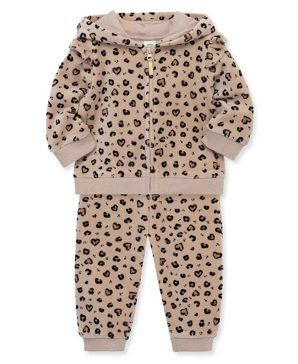 Leopard 2Pc Hoodie Set